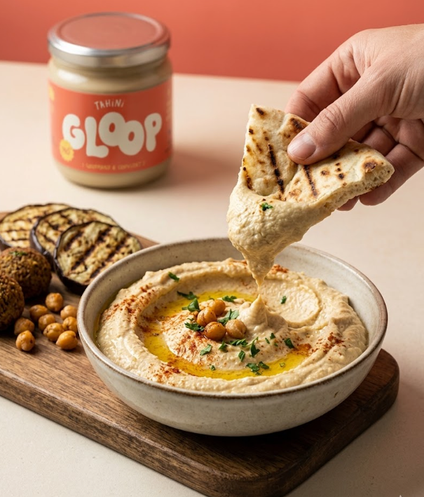 Houmous au tahini facile et crémeux (prêt en 10 min)